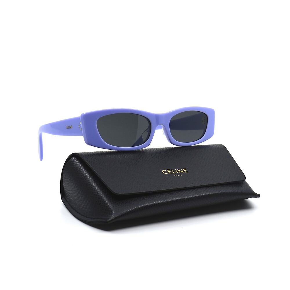 Celine CL40245U 78A Violet Gray Sunglasses New Authentic w/ Case Box Cloth - Picture 2 of 15